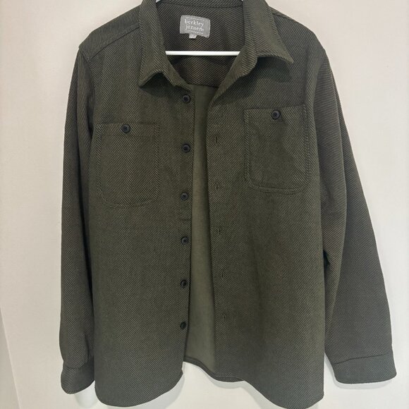 Berkley Jensen Men's Heavyweight Shirt Jacket – Olive Green, XL - Picture 1 of 7
